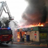 Firefighters tackle huge blaze at Langdon Hills Triangle shopping parade