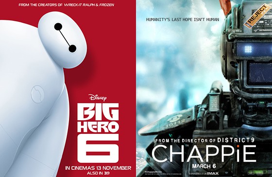 Featured image for “Film Review – Big Hero 6 and Chappie”