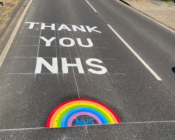 Featured image for “Thurrock marks roads to thank the NHS”