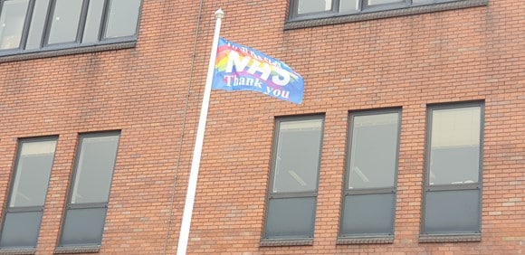 Featured image for “Flag flies in Thurrock to thank our NHS workers”