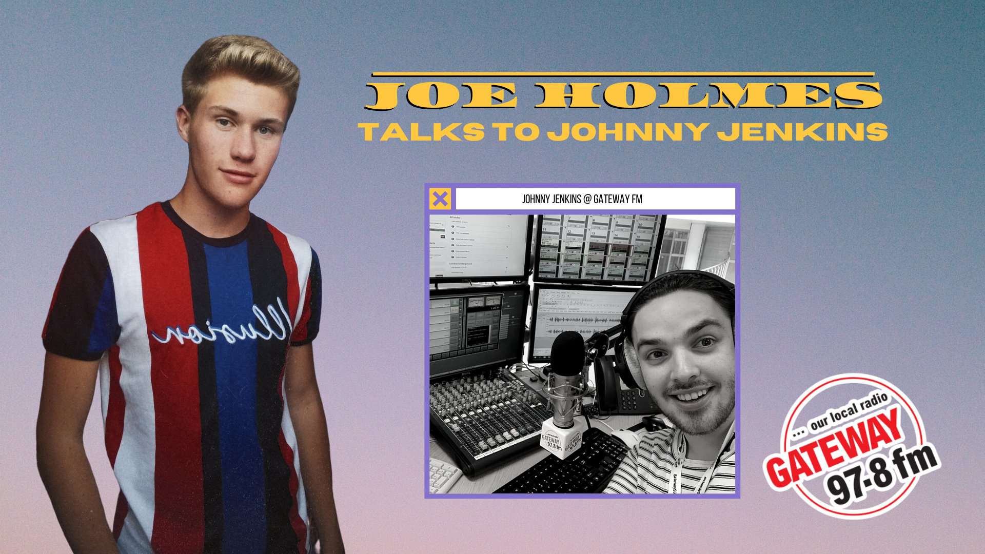 Featured image for “Local young writer Joe Holmes joins Johnny on air”