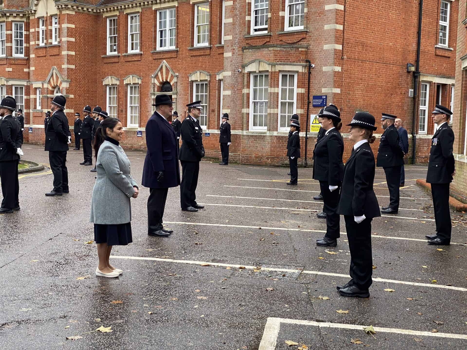Featured image for “Home Secretary welcomes 48 new officers to Essex Police force”
