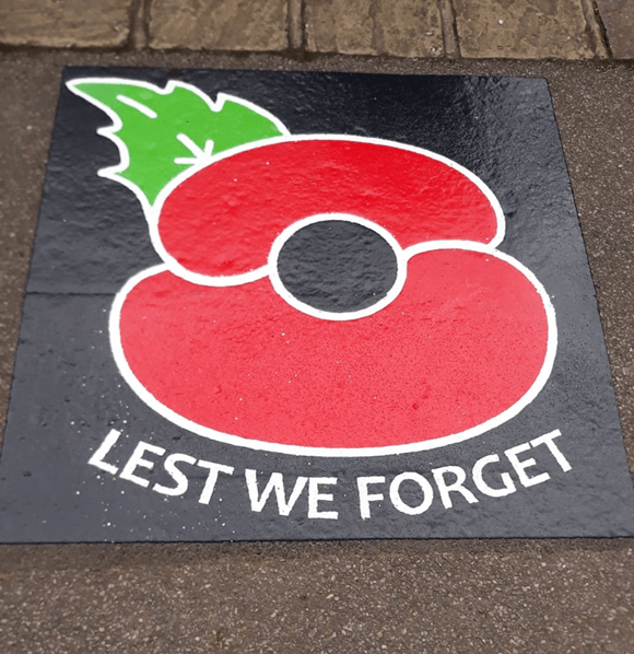 Featured image for “Painted poppies honour Thurrock’s fallen for Armistice Day”