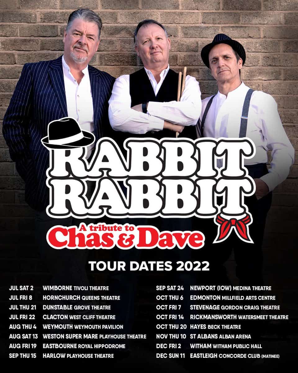 Featured image for “Rabbit Rabbit – tribute to Chas & Dave comes to Towngate Theatre”