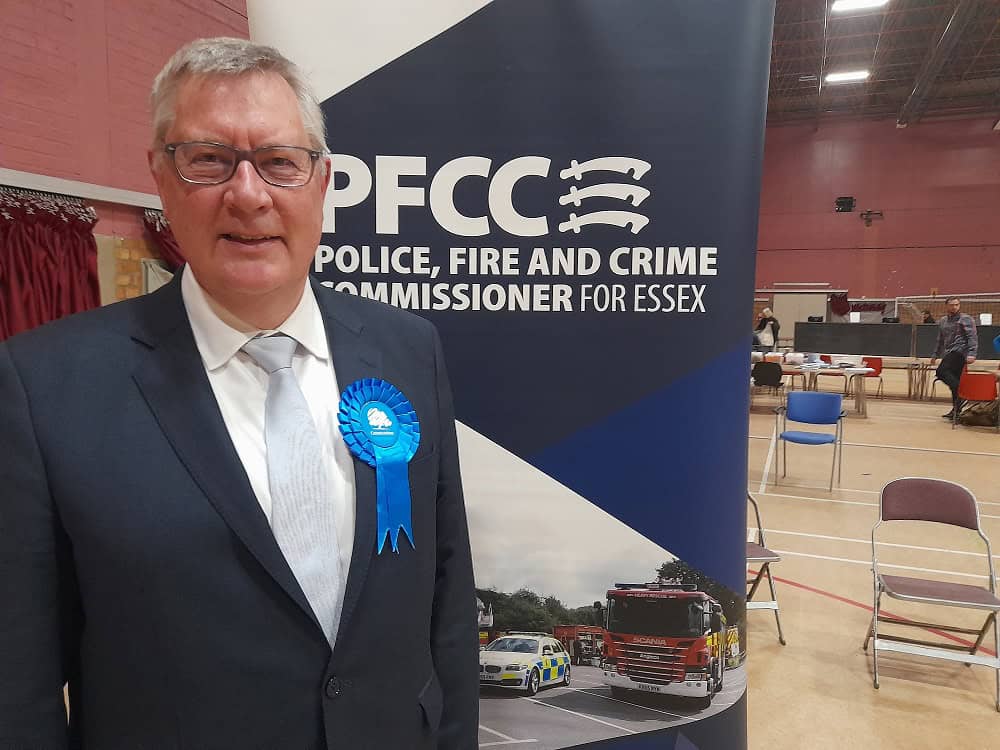 Featured image for “Roger Hirst elected Police, Fire and Crime Commissioner for Essex for third term. ”