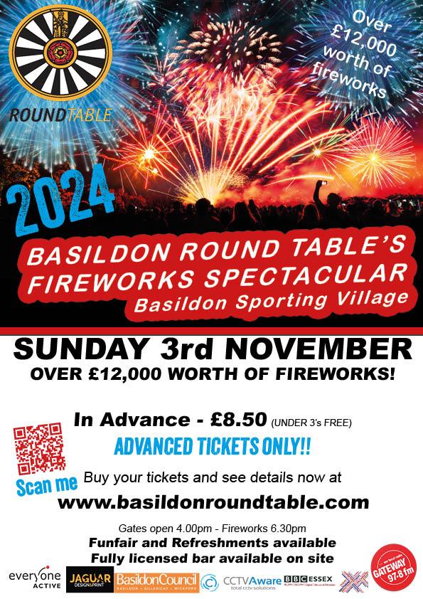 Featured image for “Basildon Roundtable Firework Display”
