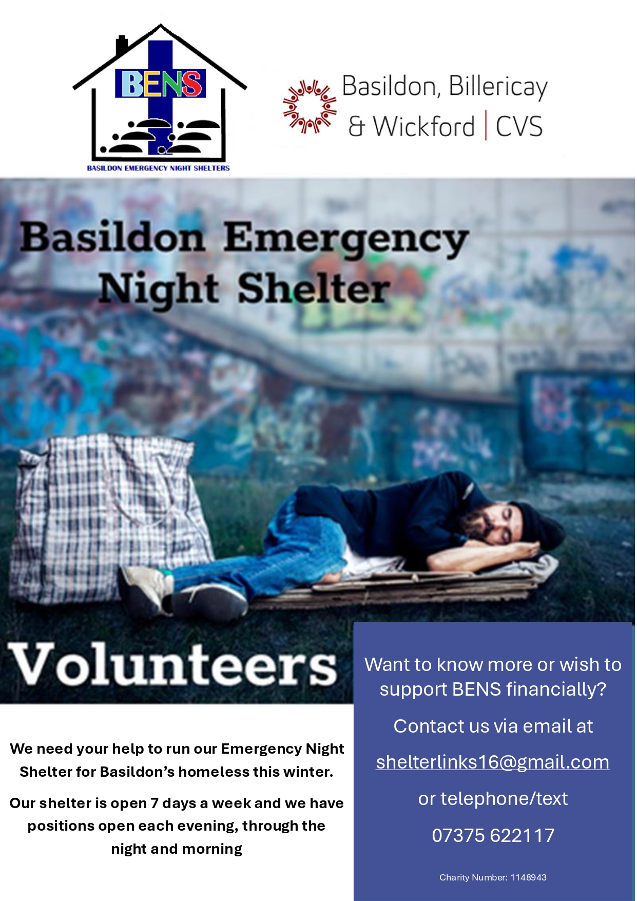 Featured image for “Basildon Emergency Night Shelters”